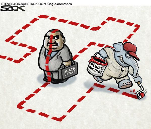 GOP Painting the Gerrymander Map Against Black Voters