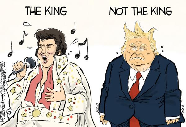Trump thinks he's more popular than Elvis