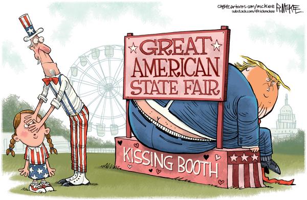 Trump State Fair Kissing Booth