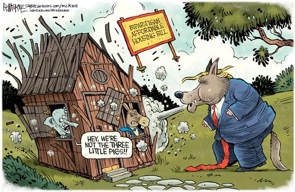 Trump Wolf Blows Down Housing Bill