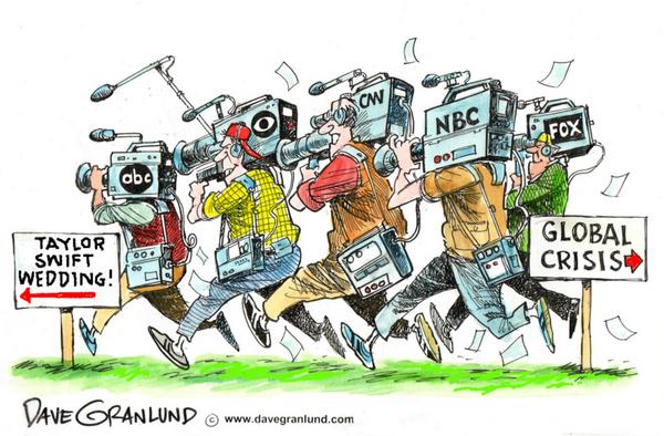 Reporters Run Between Wedding and Crisis