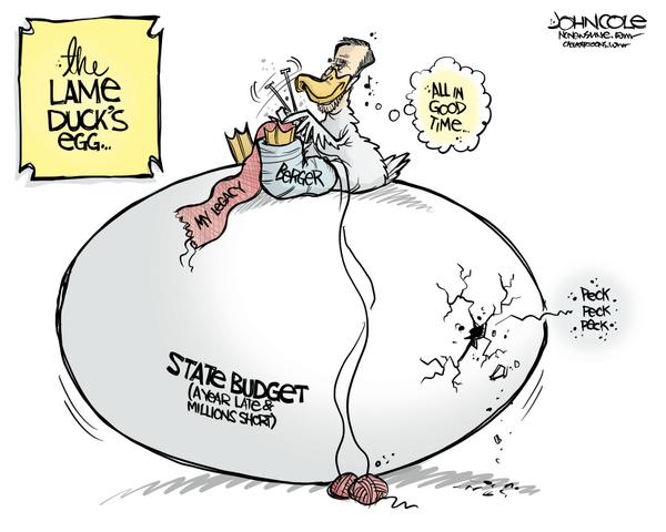 NC The lame duck's overdue egg