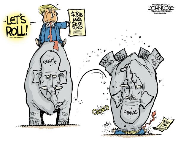 Senate rebels against Trump slush fund