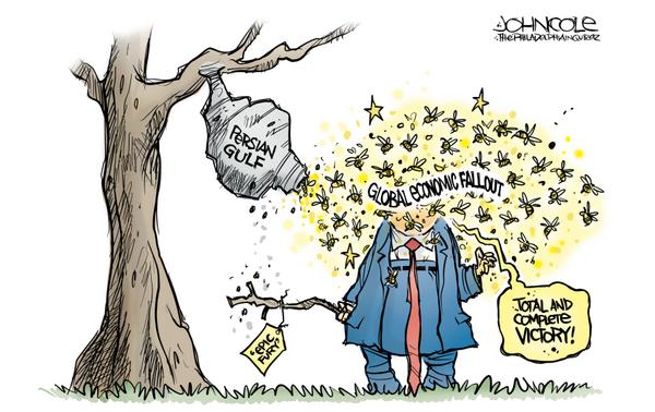 Trump swats Iran War hornet nest