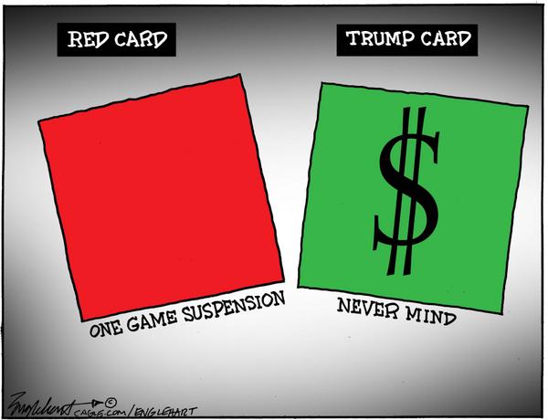 Red Card Overturned After Trump Phone Call