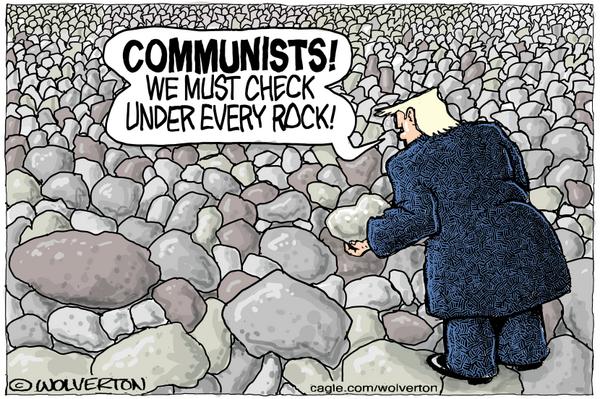 Trump Searches Rocks for Communists