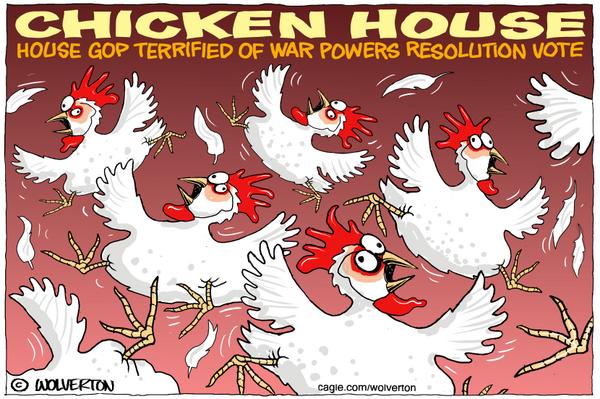 House GOP Chickens Out on War Powers Resolution