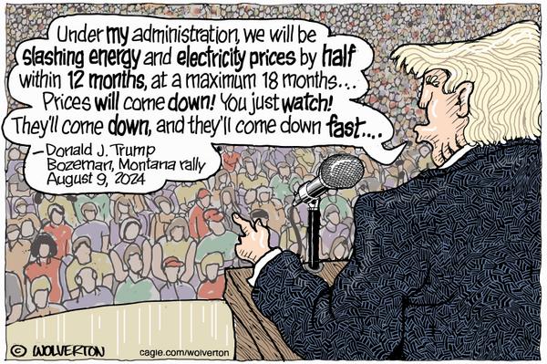 Trump Promises Lower Energy Prices by Half