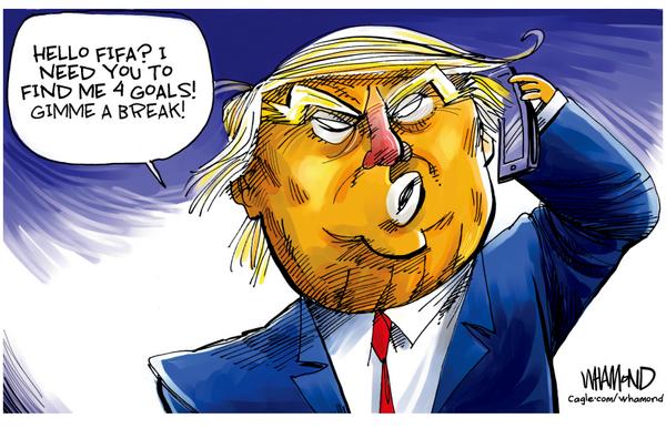 Trump Requests Four Goals From FIFA