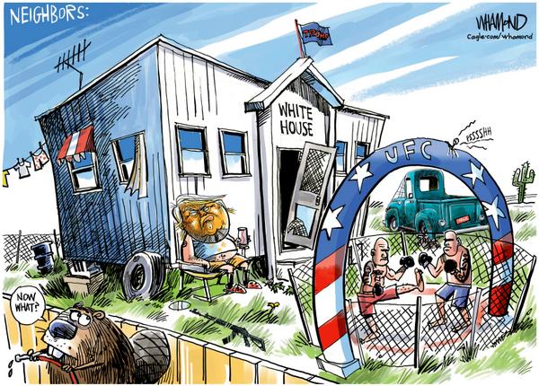 Trump's cage fighting event