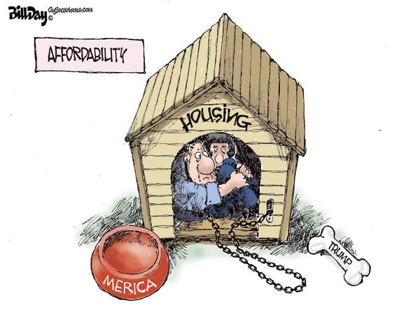 Couple Chained in Housing Affordability Doghouse