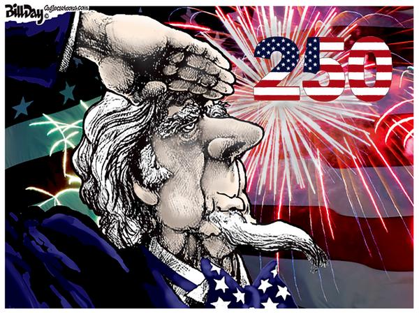 Founding Father Salutes US 250th