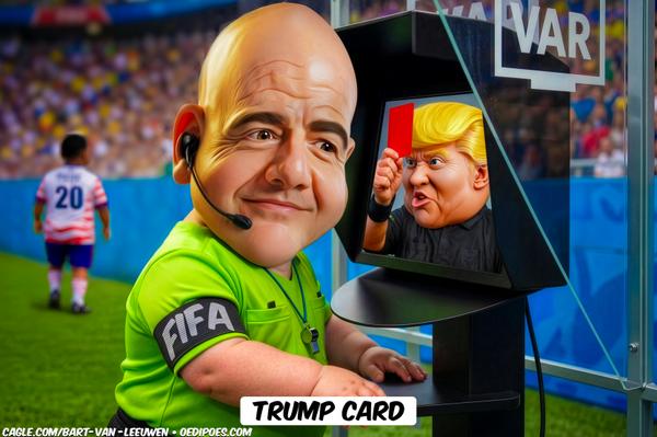 FIFA Referee (infantino) Views Trump Red Card