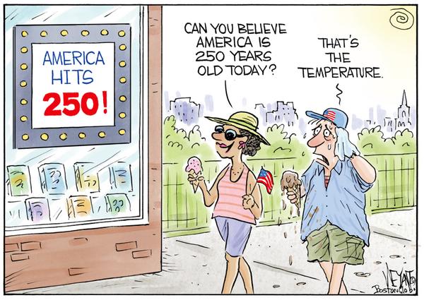 America Hits 250 Amid Sweltering Heat