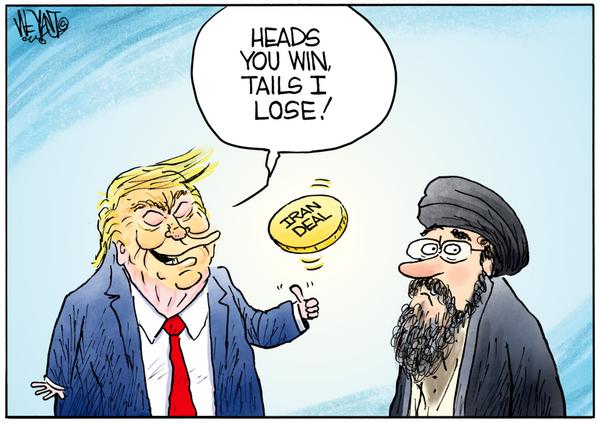 Trump Tosses Iran Deal Coin