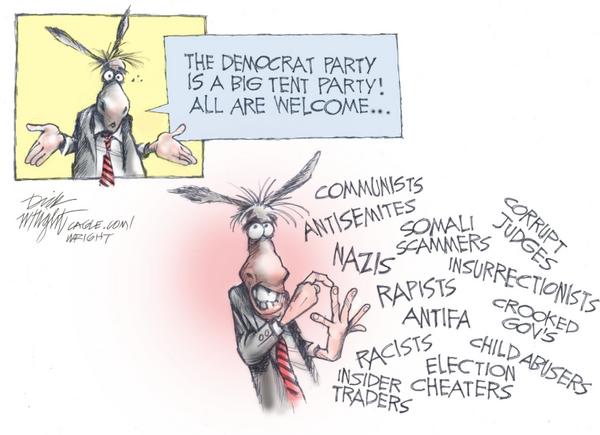 Democrat Big Tent Party Welcomes Extremists