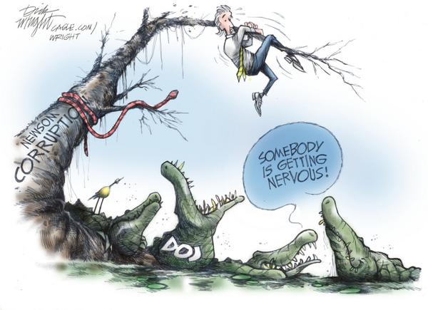Newsom Swings Above DOJ Alligators