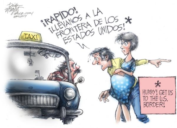 Couple Rushes Pregnant to US Border Taxi