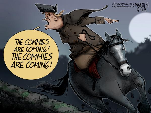 Rider Warns Commies Are Coming