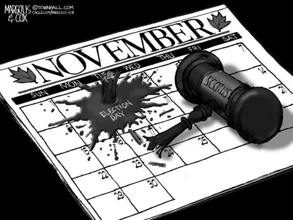 SCOTUS Gavel Smashes Election Day Calendar