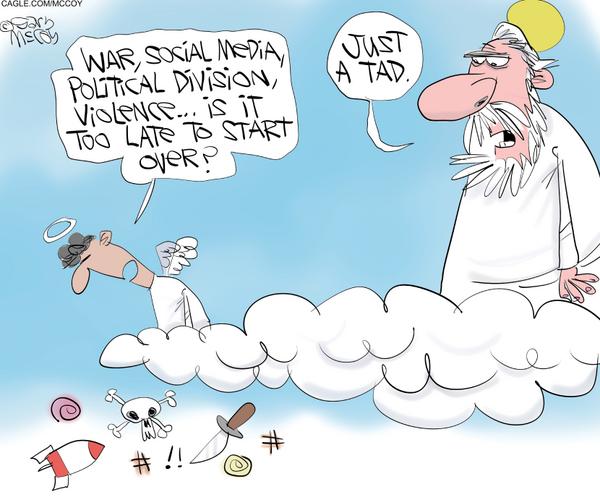 God Tells Angel Earth Troubles Minor