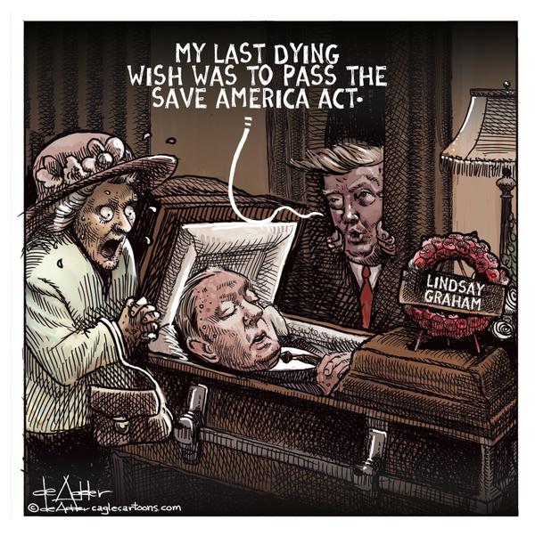 Trump says Lindsay Graham's last dying wish