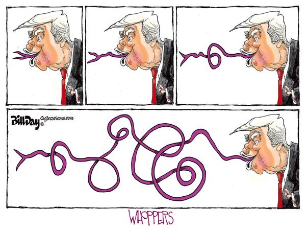 Trump's Tangled Whoppers Extend