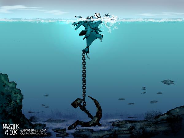 Democrat Chained to Communist Anchor