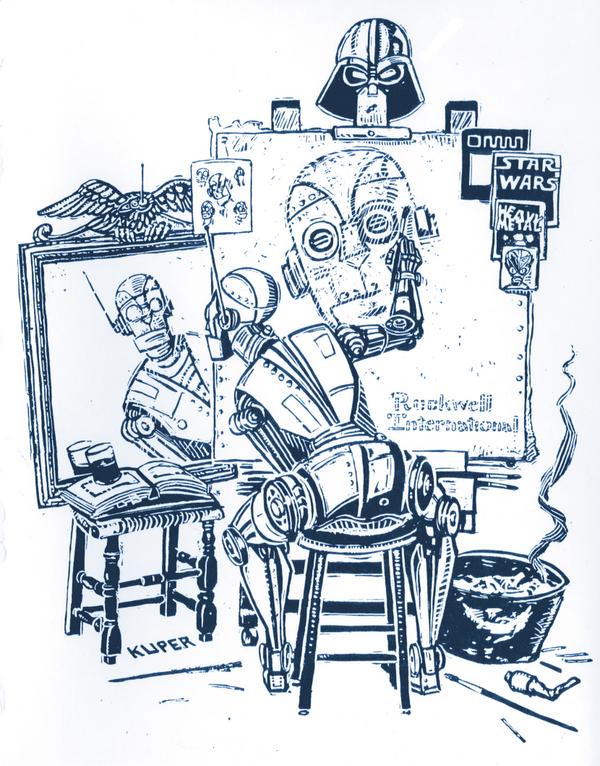 Rockwell International Star Wars Robot Artist