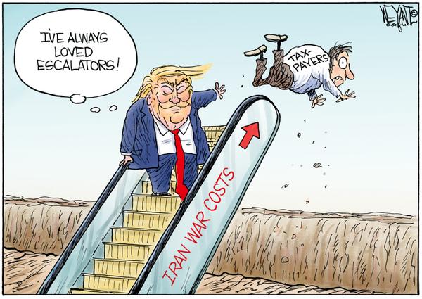 Trump Rides Iran War Costs Escalator