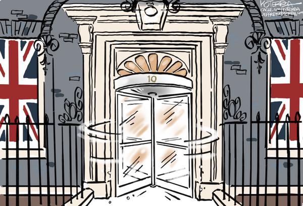 Revolving Door at 10 Downing Street