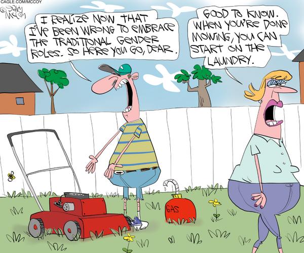 Husband Flips Gender Roles To Avoid Chores