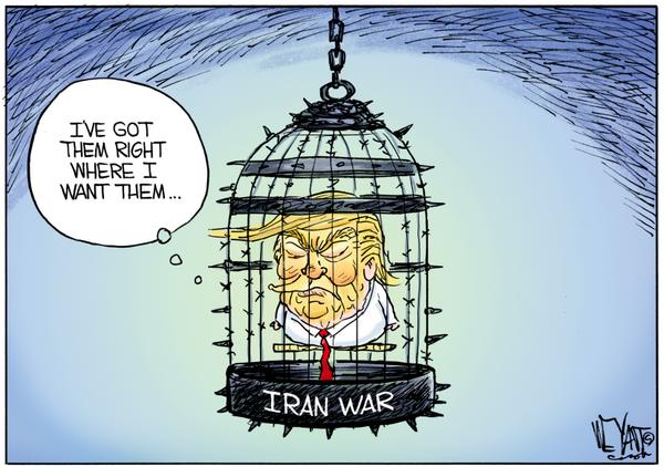 Trump Caged in Iran War