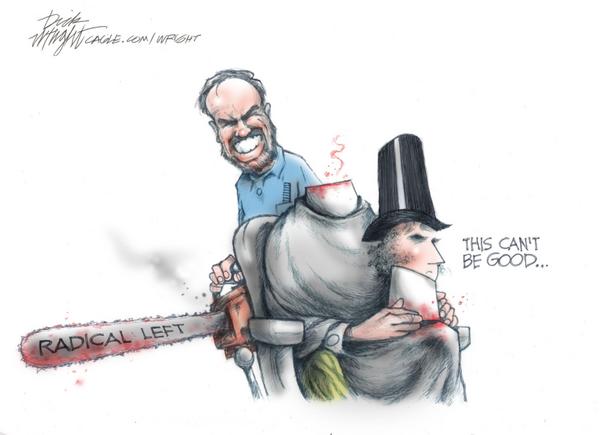 Radical Left Chainsaw Targets Top Hat