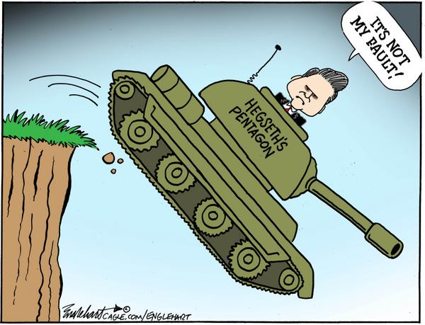 Hegseth Pentagon Tank Teeters on Cliff