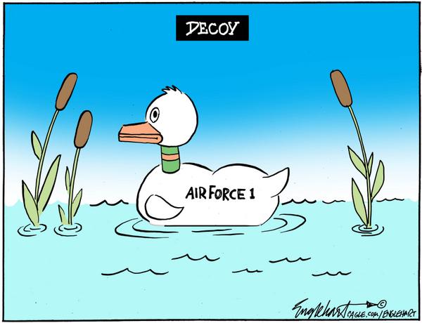 Decoy Duck Labeled Air Force One