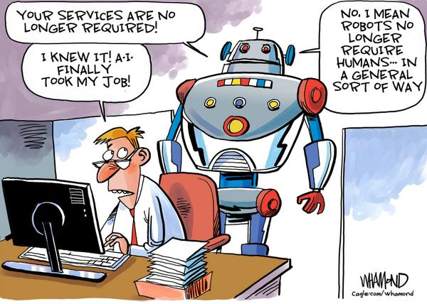 Robot Replaces Human in Office