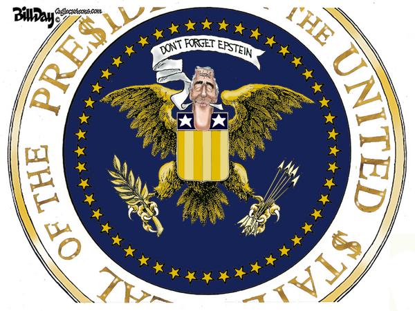 Altered Presidential Seal Epstein Banner