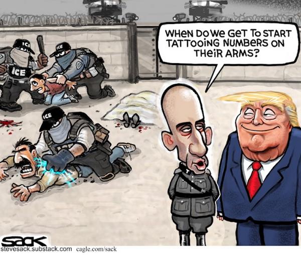 Trump Questions Tattooing Detainees Arms