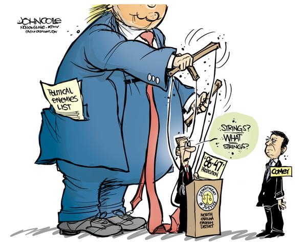 Trump Pulls Strings on DOJ Prosecution