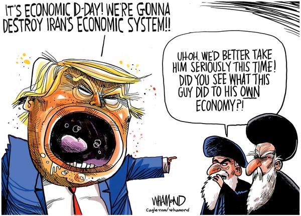Trump Warns of Economic D-Day on Iran