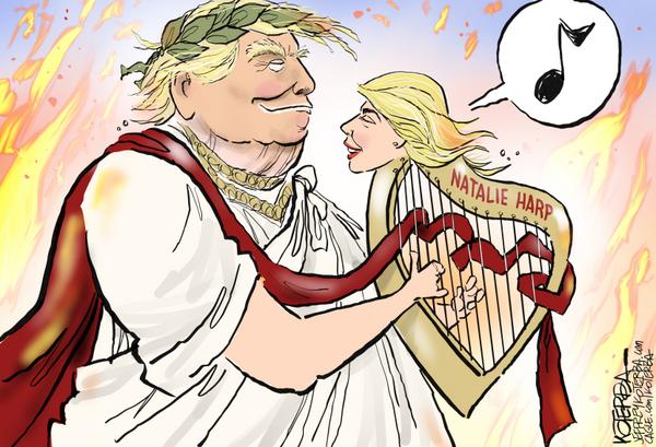 Trump as Nero: Natalie Harp Plays While America Burns