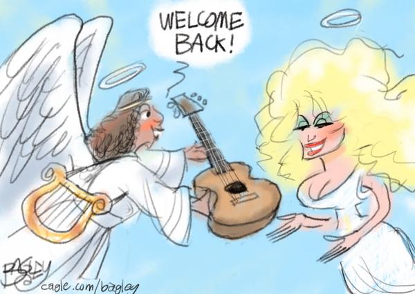 Angel Welcomes Dolly Back
