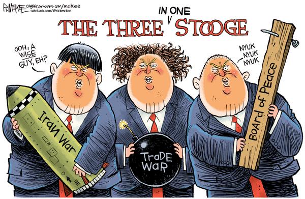 Three Stooges Wage Iran Trade Conflicts