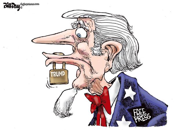 Trump Padlock Secures Free Press