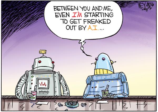 Robots Freaked Out by AI
