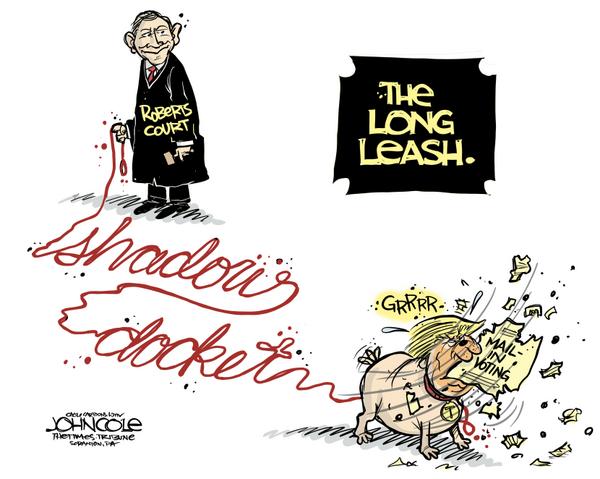 Roberts Court Leashes Trump on Shadow Docket