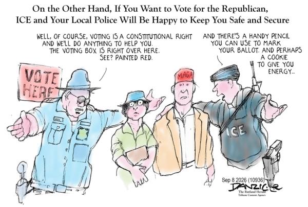 Jeff Danziger for 9/8/2026