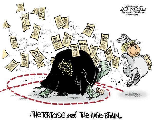 Trump runs circles around the legal process