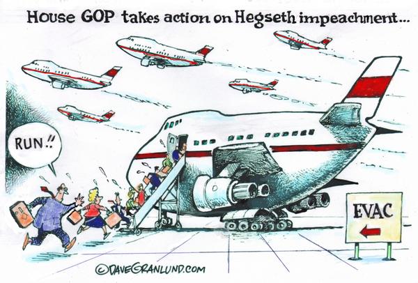 House GOP action on Hegseth impeachment...